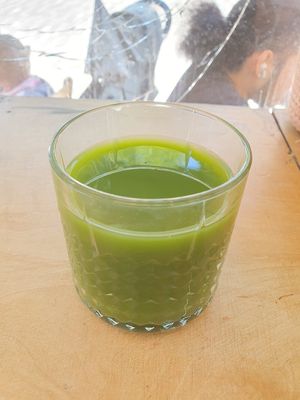Clean green juice at Archie's in North London