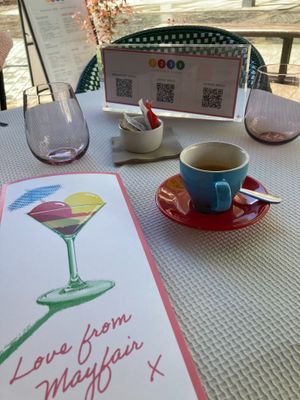 Really perfect for people watching while enjoying first class vegan fare at 123V Browns in London