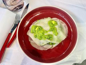 Vegan entree at 123V Browns in London