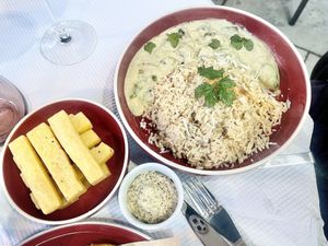 Vegan entree  at 123V Browns in London