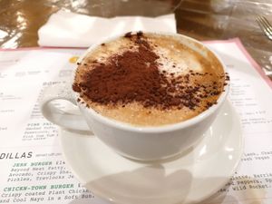 Cappuccino at 123V Browns in London