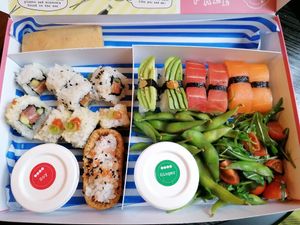 Classic sushi set at 123V Browns in London