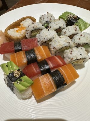 Grand sushi plate   at 123V Browns in London