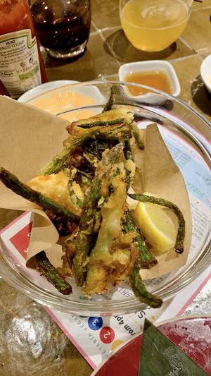 prawn tempura (we’ve most likely already eaten all the prawn, haha!)   at 123V Browns in London