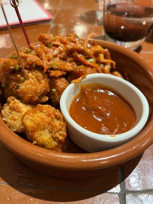 Jack fruit bites at 123V Browns in London