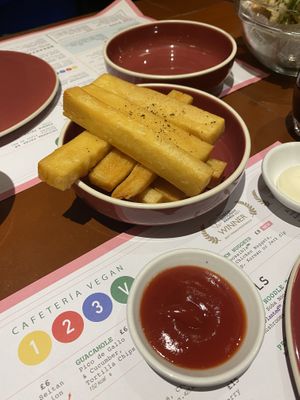 Chickpea Fries  at 123V Browns in London