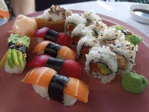 Grand sushi set at 123V Browns in London