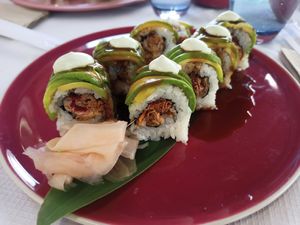 Dragon rolls at 123V Browns in London