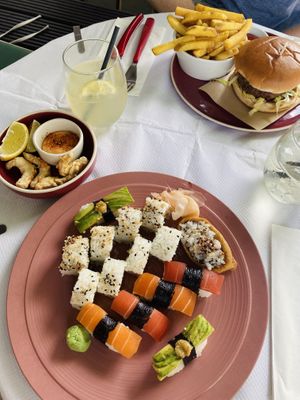 Large sushi platter!   at 123V Browns in London