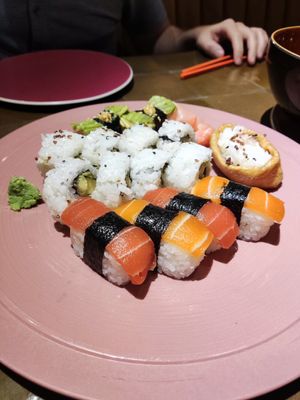 Sushi platter at 123V Browns in London