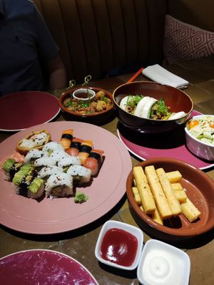 All the food! at 123V Browns in London