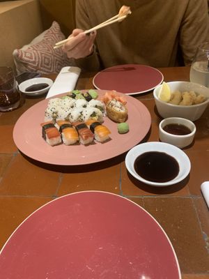 Grand sushi set   at 123V Browns in London