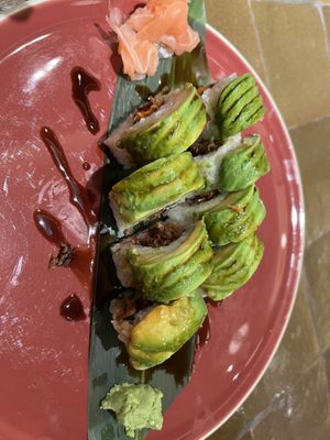 Dragon roll #Veganuary at 123V Browns in London