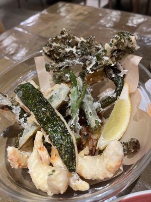 V-prawn tempura #Veganuary at 123V Browns in London