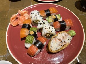 Petit sushi set #Veganuary at 123V Browns in London