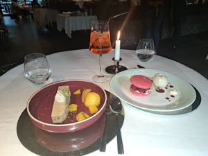 Delicious desserts at 123V Browns in London