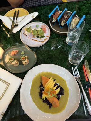 Sweet potato dish  at 123V Browns in London