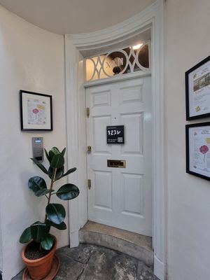 Entrance at 123V Browns in London