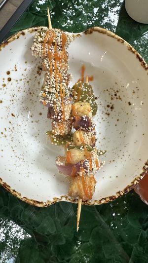 Tofu Skewers  at 123V Browns in London