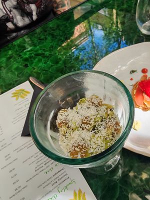 Kiwi panna cota at 123V Browns in London