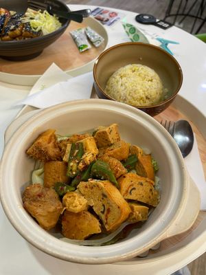 Mala Tofu Rice RM18.90 - I enjoyed this a lot! 
 at BMS Organics - One Utama in Petaling Jaya