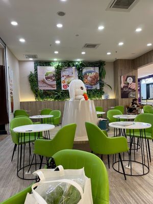Dining area at BMS Organics - One Utama in Petaling Jaya