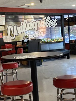 Interesting decor... at Chilaquiles Factory in Cedar Park