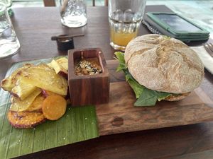 Yaca burger  at La Yaqueria in Valladolid