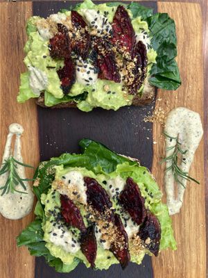 Super nutricional toast. at La Yaqueria in Valladolid