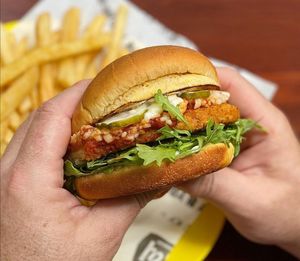 Varmy (vegan parmy)  at Rascal in Newcastle