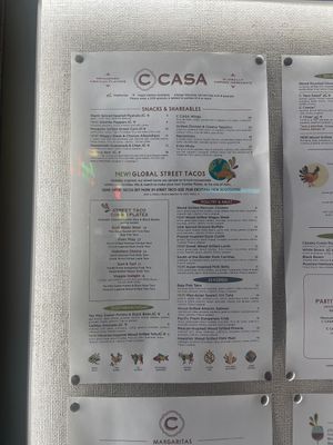 Tons of vegan options (starters and a marked vegetarian / vegan option)  at C Casa in Napa