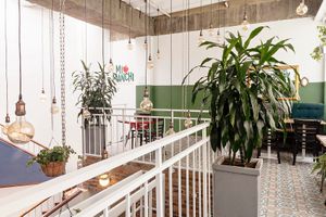 At Mezzanine De Raíz Av19, there is a place for the best Italian Plant based food.  at Mi Manchi in Bogota