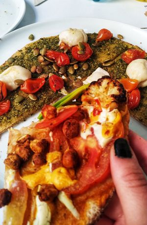 🍕🌱 at Mi Manchi in Bogota