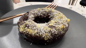 Chocolate donut   at Kind Kones - Paragon Orchard in Central Singapore