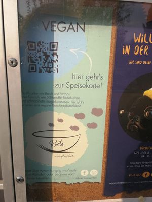 QR-Code at Roots in Muenster