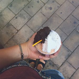 Rice Chocolate/Coconut/Peach at Gelaaati di Marco in Barcelona