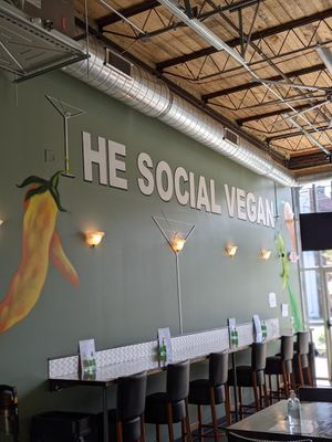 Sign at The Social Vegan in Lexington
