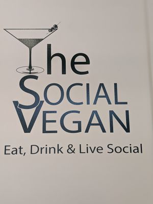 Sign at The Social Vegan in Lexington