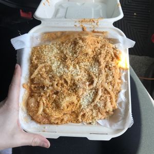 Hefty portion 👍 (cajun shrimp linguine)  at The Social Vegan in Lexington