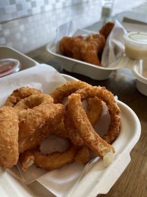 Onion rings   at The Social Vegan in Lexington