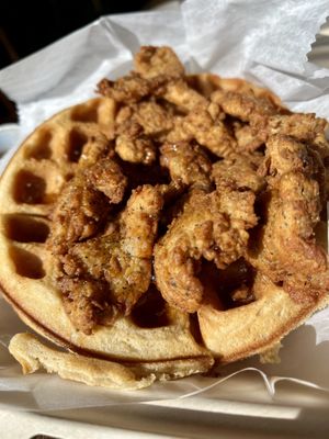 Chick’n & Waffles  at The Social Vegan in Lexington