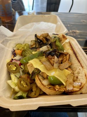 Chicken cheesesteak   at The Social Vegan in Lexington