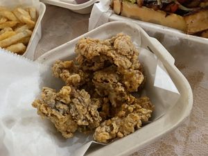 Fried Oyster Mushrooms  at The Social Vegan in Lexington