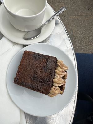 Vegan Coffee and Walnut Cake  at Rumsey's Chocolaterie in Wendover