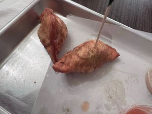 Deep fried dumplings   at Chloe's Kitchen in Santa Cruz