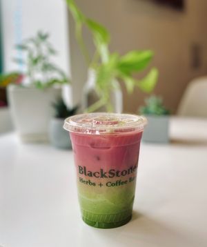 DragonFruit Matcha at Apothica Cafe in Cumberland