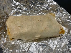 Breakfast burrito   at Apothica Cafe in Cumberland