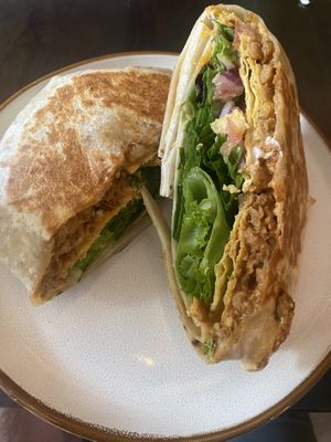 Chorizo Crunchwrap  at Apothica Cafe in Cumberland