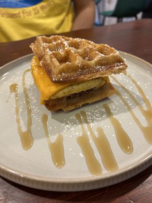 Waffle'nator at Apothica Cafe in Cumberland