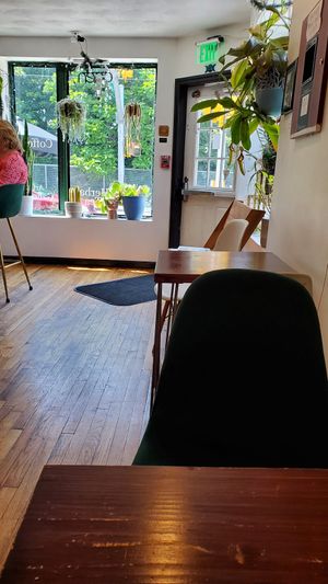 inside at Apothica Cafe in Cumberland